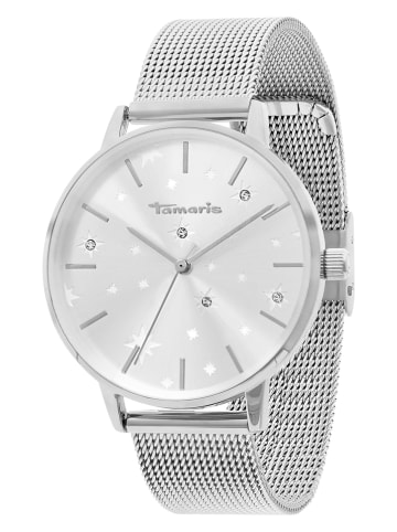Tamaris Quarzuhr in Silber/ Weiß