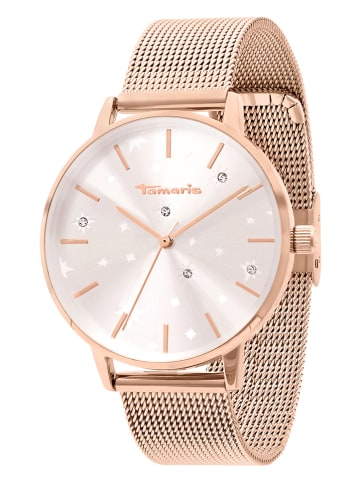 Tamaris Kwartshorloge roségoudkleurig/wit