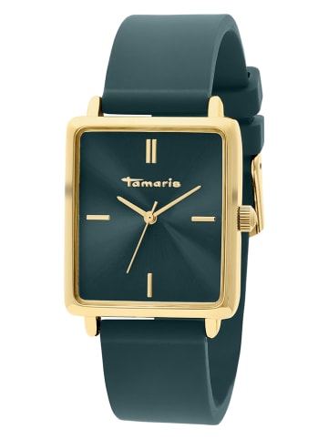 Tamaris Quarzuhr in Petrol/ Gold