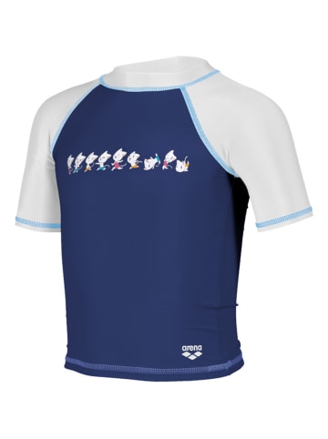 Arena Zwemshirt donkerblauw/wit