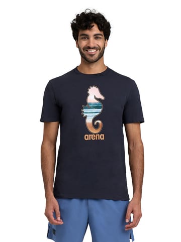 Arena Koszulka "750 Navy seahorse" w kolorze czarnym