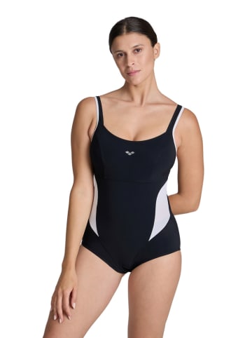 Arena Modelujący strój kąpielowy w kolorze czarno-białym