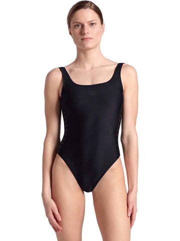 Arena Badeanzug "Team Stripe" in Schwarz