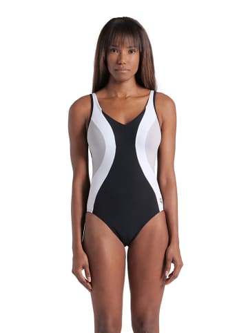 Arena Strój kąpielowy "Roberta" w kolorze czarno-białym