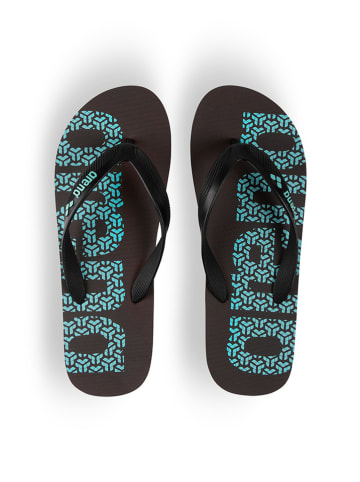 Arena Teenslippers kaki/turquoise