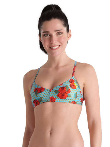 Arena Bikinitop turquoise/rood
