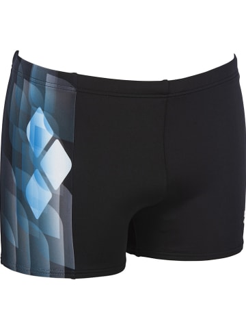 Arena Zwembroek "Mirrors" zwart/turquoise