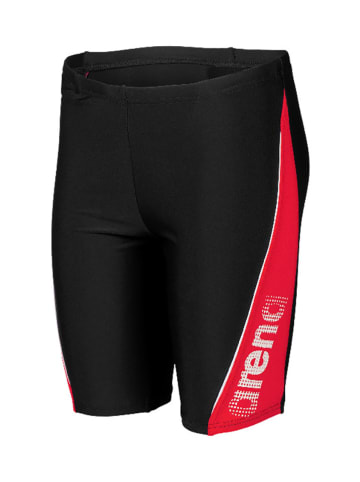 Arena Lange Badehose in Rot/ Schwarz