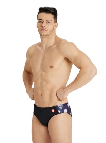 Arena Kąpielówki w kolorze fioletowo-czarnym