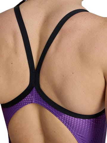 Arena Strój kąpielowy w kolorze czarno-biało-fioletowym