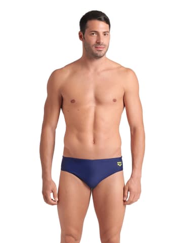 Arena Zwembroek donkerblauw/geel