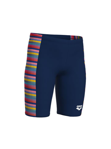 Arena Kąpielówki w kolorze granatowym ze wzorem