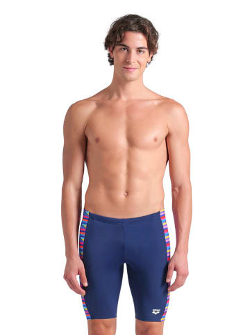 Arena Lange zwembroek donkerblauw/meerkleurig
