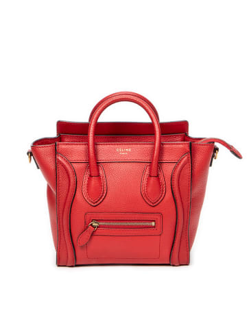 Celine Skórzana torebka w kolorze czerwonym - 20 x 20 x 10 cm