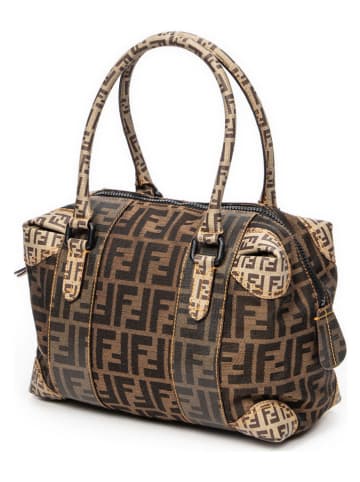 Fendi Torebka w kolorze jasnobrązowo-brązowym - 28 x 22 x 13 cm