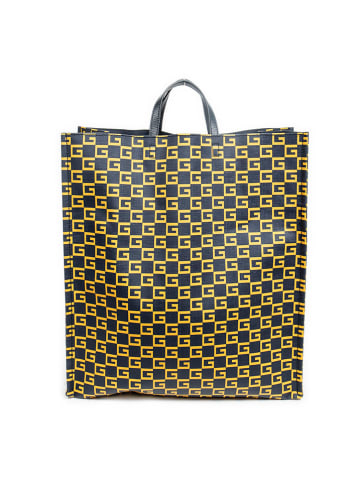 Gucci Shopper in Schwarz/ Gelb - (B)40 x (H)44 x (T)19 cm