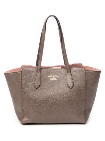 Gucci Leder-Schultertasche in Hellbraun - (B)27 x (H)23 x (T)16 cm