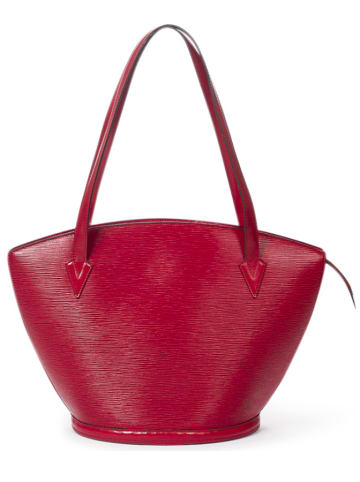 Louis Vuitton Skórzana torebka w kolorze czerwonym - 26 x 30 x 17 cm