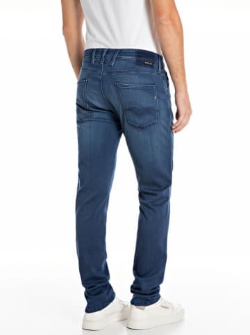Replay Spijkerbroek "Anbass" - slim fit - donkerblauw