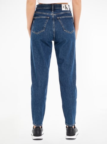 CALVIN KLEIN JEANS Spijkerbroek - mom fit - donkerblauw