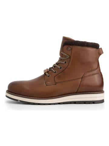 DENBROECK Leren boots "Fer St." lichtbruin