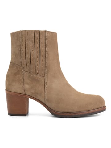 mysa Leder-Stiefeletten "Pentas" in Beige