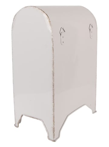 Clayre & Eef Brievenbus wit/rood - (B)20 x (H)30 cm