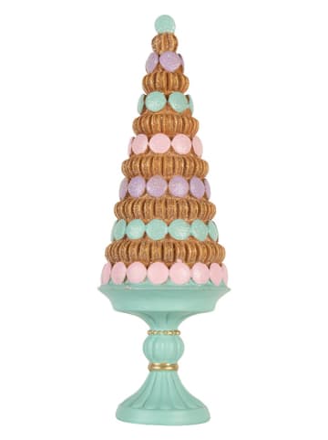 Clayre & Eef Deco-object "Kerstboom" lichtbruin/mintgroen - (H)40 cm