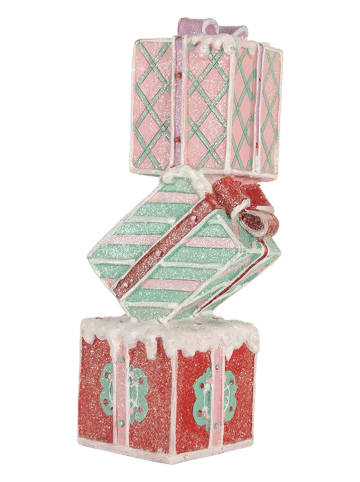 Clayre & Eef Deco-object lichtroze/mintgroen/rood - (H)36 cm