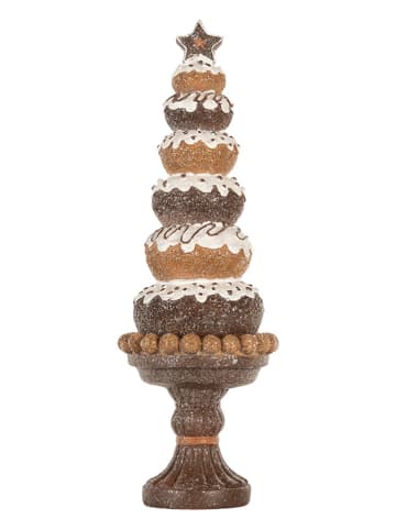 Clayre & Eef Deco-object "Kerstboom" beige/bruin - (H)33 cm