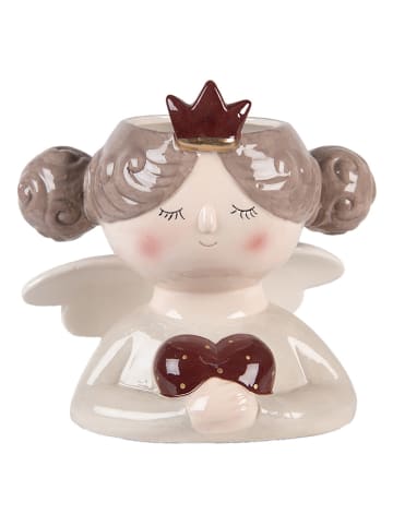 Clayre & Eef Bloempot crème/beige - (B)17 x (H)17 cm