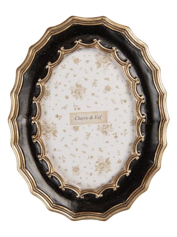 Clayre & Eef Fotolijst zwart/goudkleurig - (B)16 x (H)21 cm