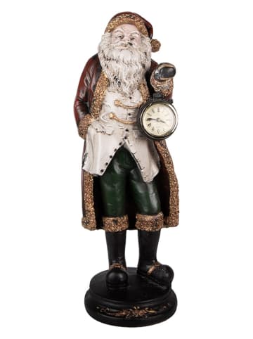 Clayre & Eef Decofiguur "Kerstman" rood/groen - (H)40 cm