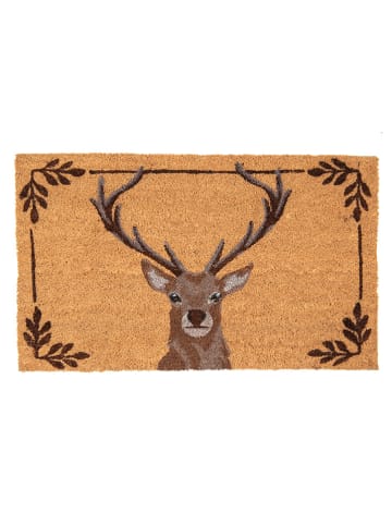 Clayre & Eef Kokos-deurmat lichtbruin - (L)75 x (B)45 cm