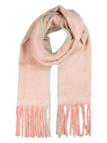 Clayre & Eef Sjaal lichtroze/mintgroen - (L)190 x (B)38 cm