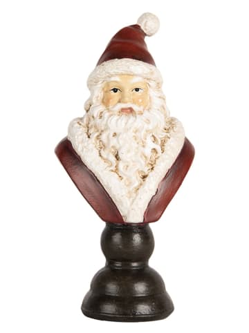 Clayre & Eef Dekoobjekt "Weihnachtsmann" in Rot/ Schwarz - (H)15 cm