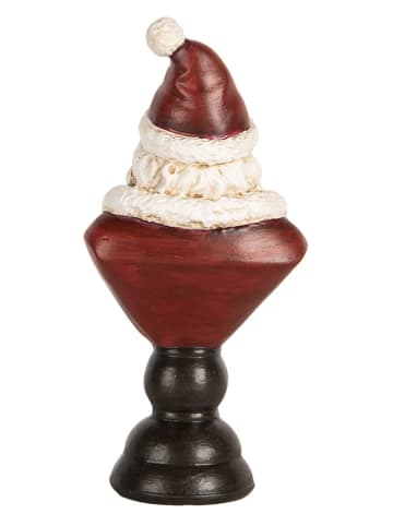 Clayre & Eef Dekoobjekt "Weihnachtsmann" in Rot/ Schwarz - (H)15 cm
