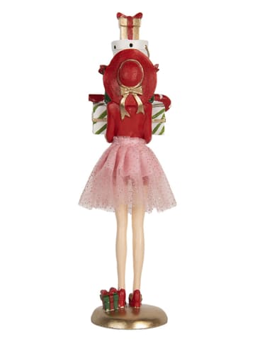 Clayre & Eef Dekofigur "Frau" in Rot/ Rosa - (H)36 cm