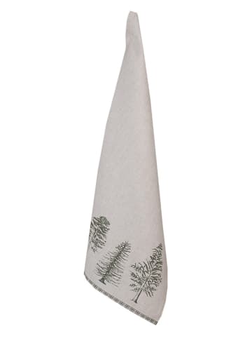 Clayre & Eef Küchentuch in Creme/ Grün - (L)70 x (B)50 cm