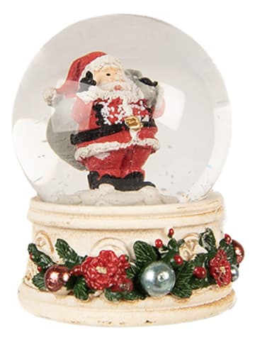 Clayre & Eef Sneeuwbol crème/rood - (H)6 x Ø 5 cm