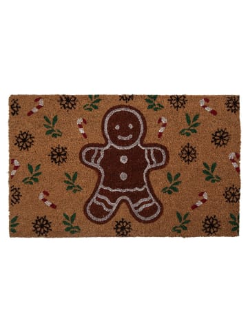 Clayre & Eef Kokosdeurmat lichtbruin - (L)45 x (B)75 cm