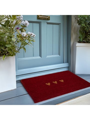 Clayre & Eef Wycieraczka w kolorze brązowo-beżowym z włókna kokosowego - 75 x 45 cm