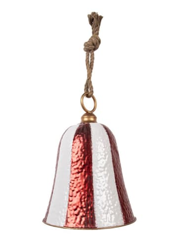Clayre & Eef Decohanger "Bel" rood/wit - (H)39 x Ø 28 cm