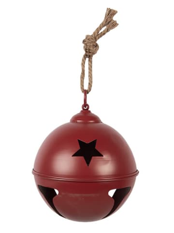 Clayre & Eef Decohanger "Bel" rood - (H)12 x Ø 12 cm