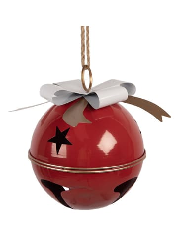 Clayre & Eef Decohanger "Klingel" rood - (H)30 x Ø 25 cm