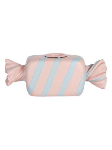 Clayre & Eef Kaarshouder lichtroze/lichtblauw - (B)14 x (H)5 cm