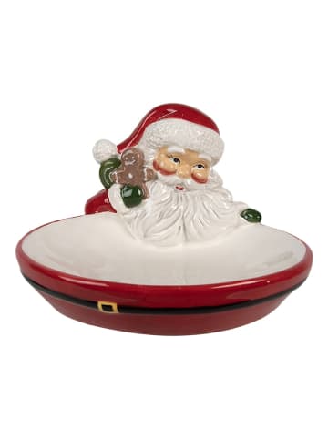 Clayre & Eef Dekoschale in Rot/ Weiß - (H)3 x Ø 19 cm