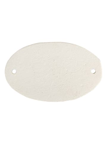 Clayre & Eef Szyldy (2 szt.) w kolorze biało-czarnym - 10 x 6 cm