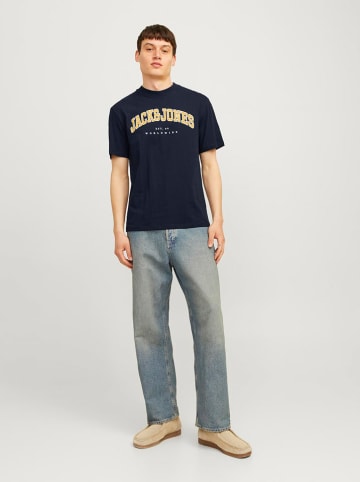 Jack & Jones Koszulka "Caleb" w kolorze granatowym