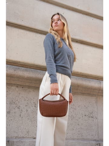 Victor & Hugo Paris Skórzana torebka "Arly" w kolorze brązowym - 23 x 13 x 8 cm